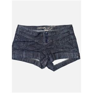 Refuge Dark Blue Jean Shorts